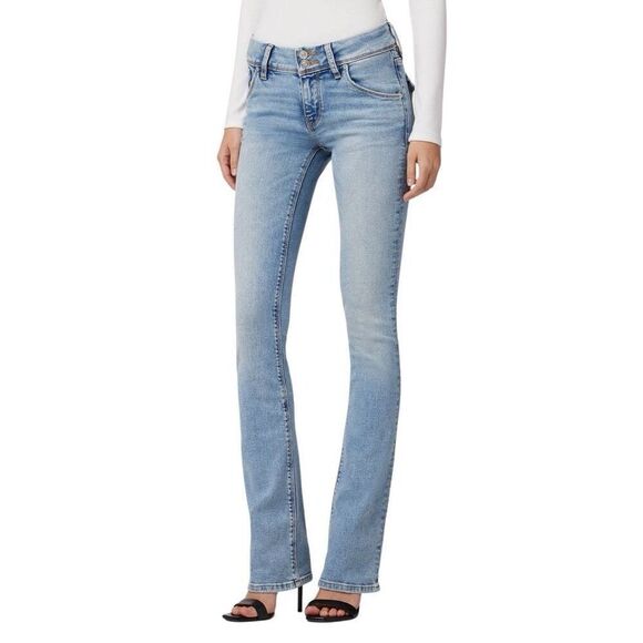 Hudson 29 32”Gray Beth Mid-Rise Baby Bootcut Jeans - Picture 2 of 9